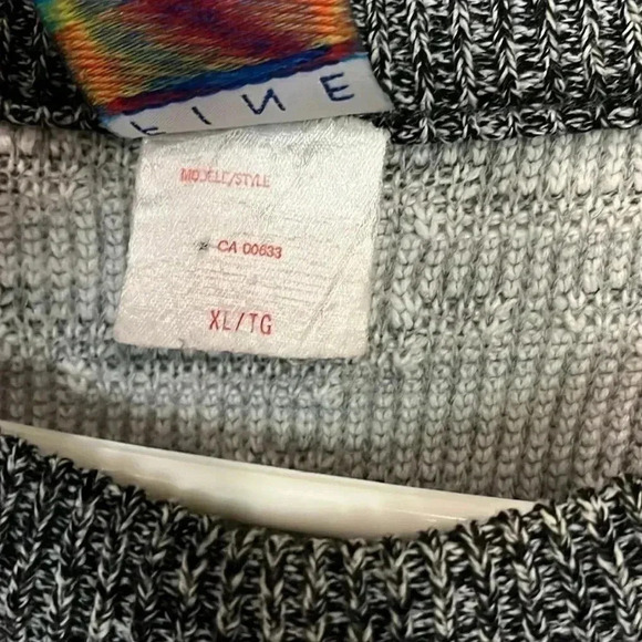 [2XL]Vintage Fine Line Men Aztec Geo  Pattern Knit Men Sweater - Picture 3 of 8